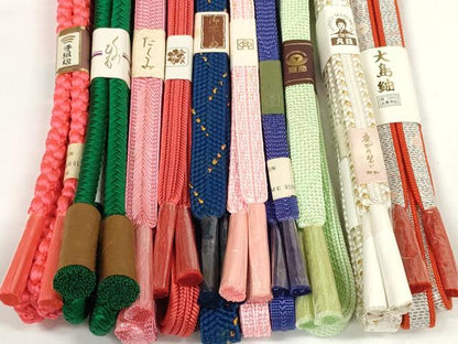 平和屋着物●和装小物　帯締め10本セット　礼装用　組紐　大島紬　金糸　東急百貨店扱い　逸品　未使用　DABD7114zzz