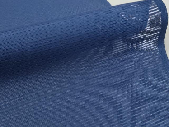平和屋着物＊夏物 色無地 解き反物 着尺 絽 濃藍色 洗える着物 DABD7135zzz