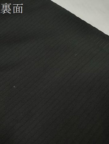平和屋着物＊夏物 西陣 名古屋帯 帯反物 黒反物 黒共帯 刺繍 源氏車 証紙付き 逸品 未使用 DABD7140zzz