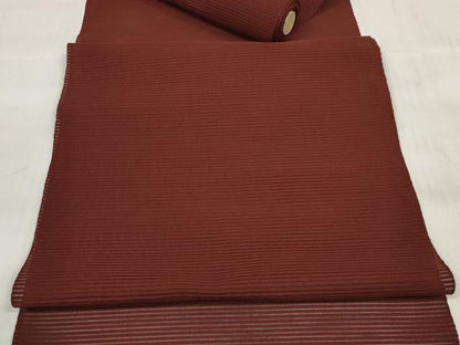 平和屋着物＊夏物　西陣　川島織物　名古屋帯　帯反物　絽綴れ　葡萄茶色　逸品　未使用　DABD7142zzz