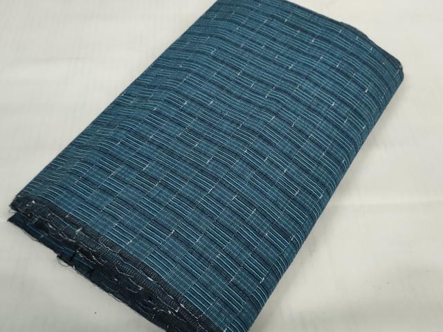 平和屋着物＊夏物 阿波しじら織 浴衣 反物 着尺 三尽くし 綿 逸品 未使用 DABD7143zzz