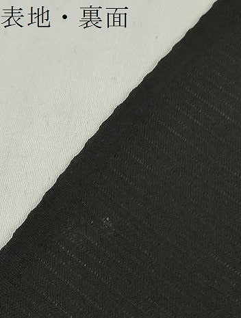 平和屋着物＊夏物 黒紋付 黒反物 着尺 絽 五泉 逸品 未使用 DABD7177zzz