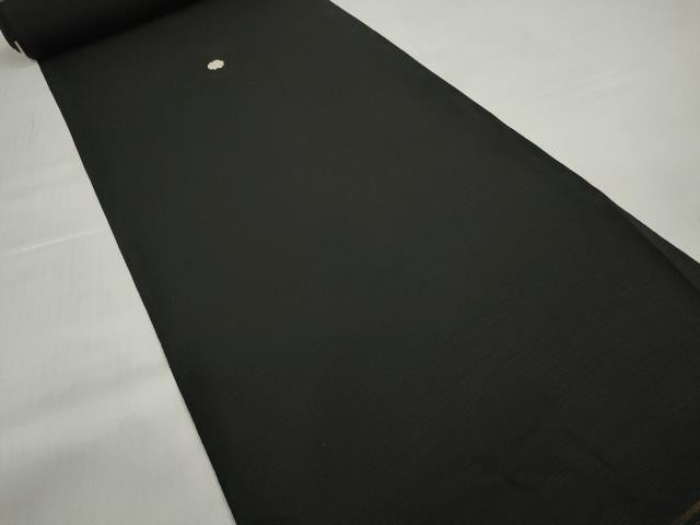 平和屋着物＊夏物 黒紋付 黒反物 着尺 絽 五泉 逸品 未使用 DABD7178zzz
