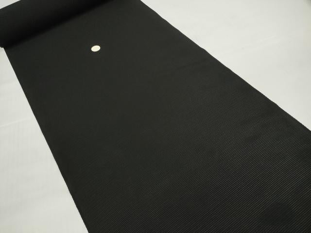 平和屋着物＊夏物 黒紋付 黒反物 着尺 駒絽 五泉 本草木染 逸品 未使用 DABD7182zzz