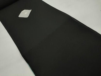 平和屋着物＊夏物 黒紋付 黒反物 着尺 駒絽 本堅牢染 逸品 未使用 DABD7183zzz