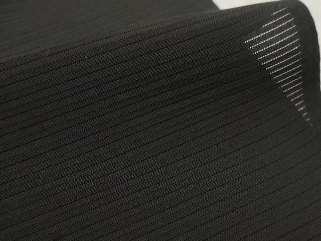 平和屋着物＊夏物 黒紋付 黒反物 着尺 駒絽 本堅牢染 逸品 未使用 DABD7183zzz