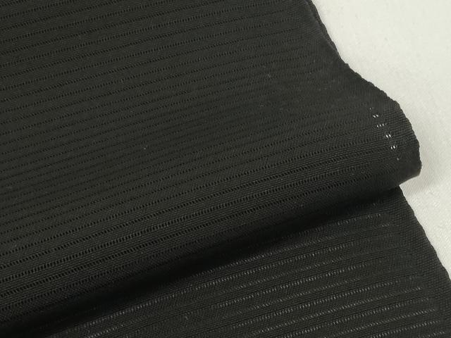 平和屋着物＊夏物 黒紋付 黒反物 着尺 絽 五泉 深泥黒 逸品 未使用 DABD7184zzz