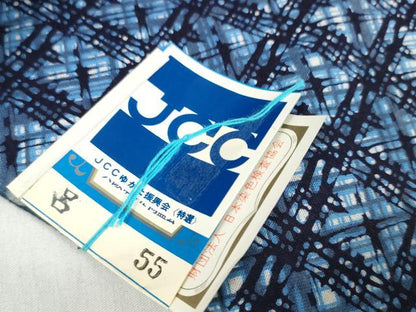 平和屋着物＊夏物 男性 浴衣 反物 着尺 堅牢染 格子 綿 未使用 DABD7227zzz