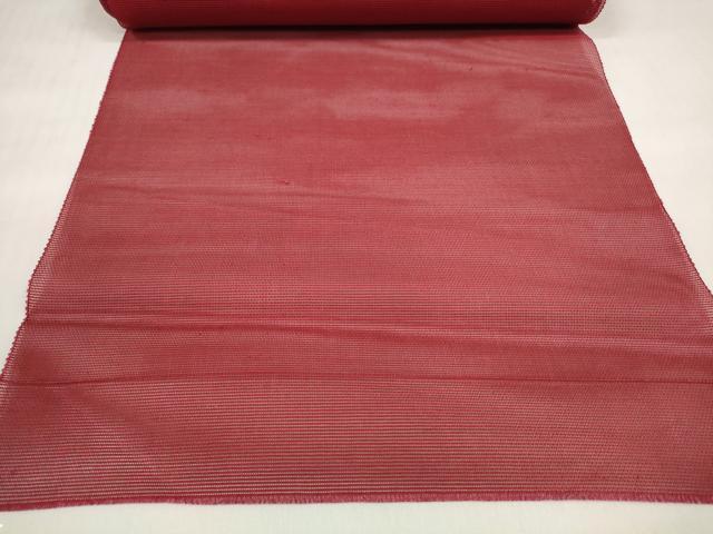平和屋着物＊夏物 名古屋帯 帯反物 流水楓紋紗 真紅色 高島屋扱い 逸品 DABD7240zzz