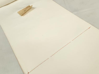 平和屋着物●創業460年・千總　羽織・コート　白生地　反物　羽尺　生成り色　大丸扱い　証紙付き　逸品　未使用　DABD7251zzz