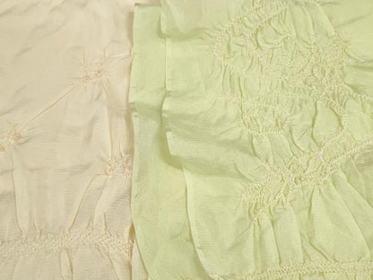 平和屋着物＊夏物 和装小物 帯揚げ10枚セット 絽 柄絞り 流水花 杜若 重ね山 全て正絹 逸品 DABD7273zzz