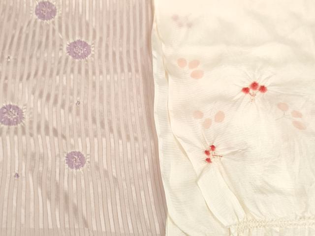 平和屋着物＊夏物 和装小物 帯揚げ10枚セット 絽 柄絞り 流水花 杜若 重ね山 全て正絹 逸品 DABD7273zzz