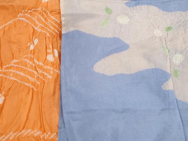 平和屋着物＊夏物 和装小物 帯揚げ10枚セット 絽 柄絞り 流水 蜻蛉 麻の葉地紋 全て正絹 逸品 DABD7275zzz