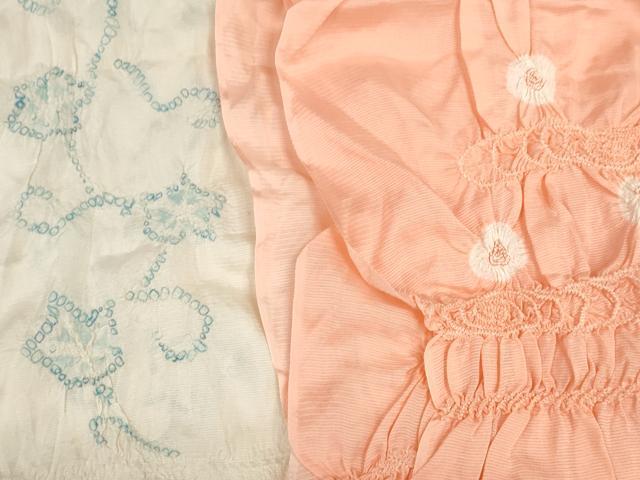 平和屋着物＊夏物 和装小物 帯揚げ10枚セット 絽 柄絞り 刺繍 流水 市松 麻の葉地紋 全て正絹 逸品 DABD7276zzz
