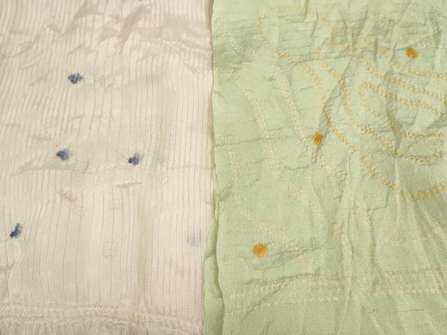平和屋着物＊夏物 和装小物 帯揚げ10枚セット 絽 柄絞り 撫子 麻の葉 桔梗 全て正絹 逸品 DABD7280zzz