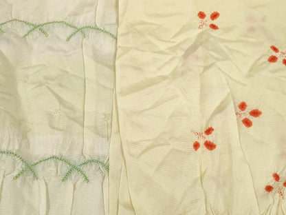 平和屋着物＊夏物　和装小物　帯揚げ10枚セット　絽　柄絞り　千鳥 萩 芝　全て正絹　未使用品あり　逸品　DABD7284zzz