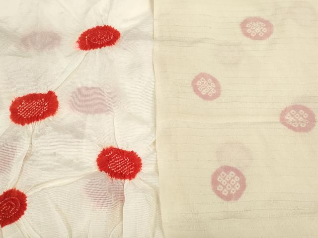 平和屋着物＊夏物 和装小物 帯揚げ10枚セット 絽 柄絞り 雲 渦 露芝 全て正絹 逸品 DABD7286zzz