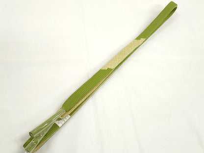 平和屋着物●和装小物　帯締め・帯揚げセット　流水花文　金彩　高麗組　金糸　逸品　未使用　DABD7291zzz