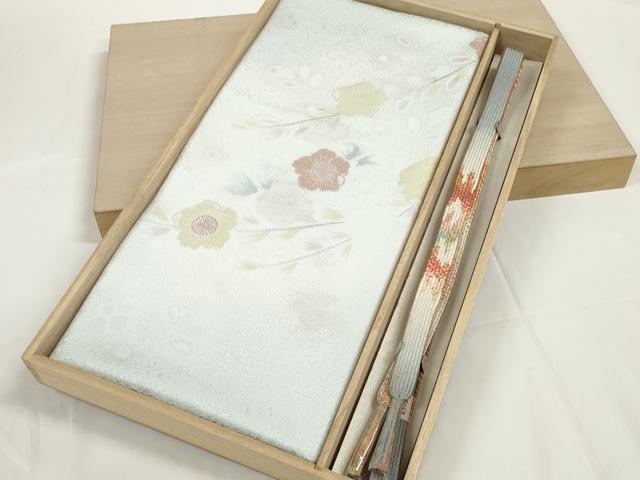 平和屋着物●和装小物　帯締め・帯揚げセット　辻が花　丹後ちりめん　高麗組　金糸　逸品　未使用　DABD7295zzz