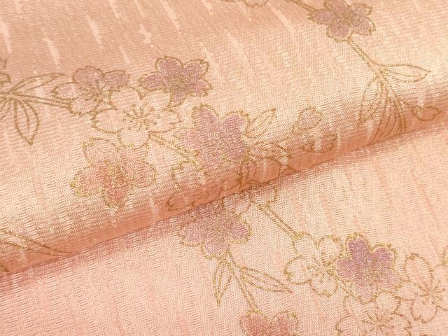 平和屋着物●和装小物　帯締め・帯揚げセット　枝桜　金彩　高麗組　金糸　逸品　未使用　DABD7299zzz