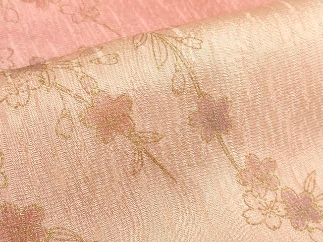 平和屋着物●和装小物　帯締め・帯揚げセット　枝桜　金彩　高麗組　金糸　逸品　未使用　DABD7299zzz