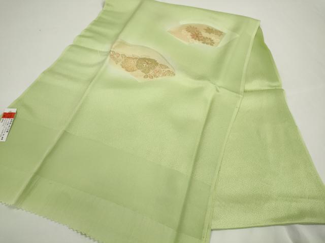平和屋着物●和装小物　帯締め・帯揚げセット　地紙花文　金糸　高麗組　逸品　未使用　DABD7300zzz