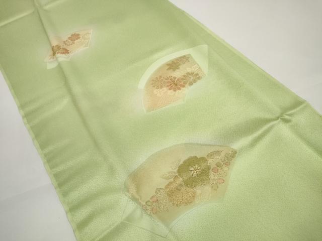 平和屋着物●和装小物　帯締め・帯揚げセット　地紙花文　金糸　高麗組　逸品　未使用　DABD7300zzz