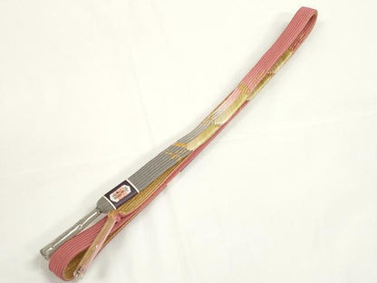 平和屋着物●和装小物　帯締め・帯揚げセット　霞地紋　高麗組　金糸　逸品　未使用　DABD7303zzz