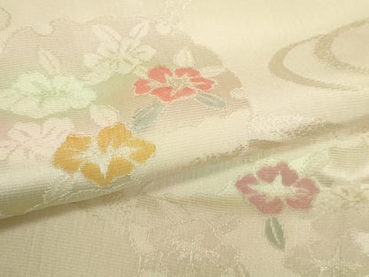 平和屋着物●和装小物　帯締め・帯揚げセット　雪輪花文　高麗組　金糸　逸品　未使用　DABD7304zzz