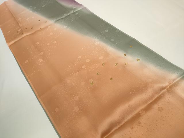 平和屋着物●和装小物　帯締め・帯揚げセット　花地紋　舞花　金彩　高麗組　金糸　逸品　未使用　DABD7306zzz