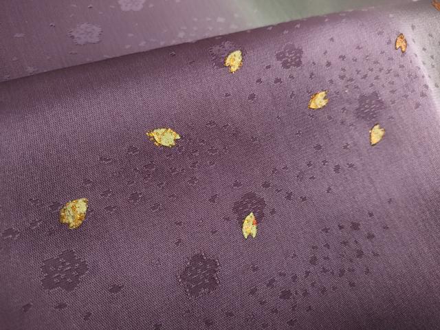 平和屋着物●和装小物　帯締め・帯揚げセット　花地紋　舞花　金彩　高麗組　金糸　逸品　未使用　DABD7306zzz