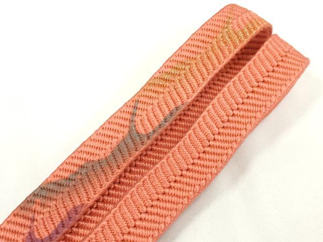 平和屋着物●和装小物　帯締め・帯揚げセット　画き友禅工芸作家 篁作　おおろら染　よろけ縞　笹浪組　逸品　未使用　DABD7307zzz