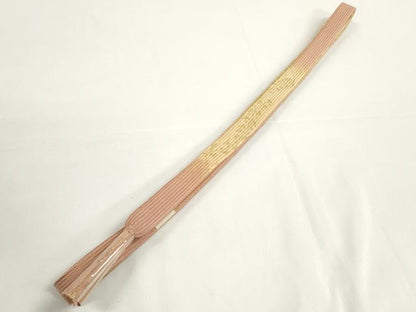 平和屋着物●和装小物　帯締め・帯揚げセット　破れ色紙花文　高麗組　金糸　逸品　未使用　DABD7308zzz