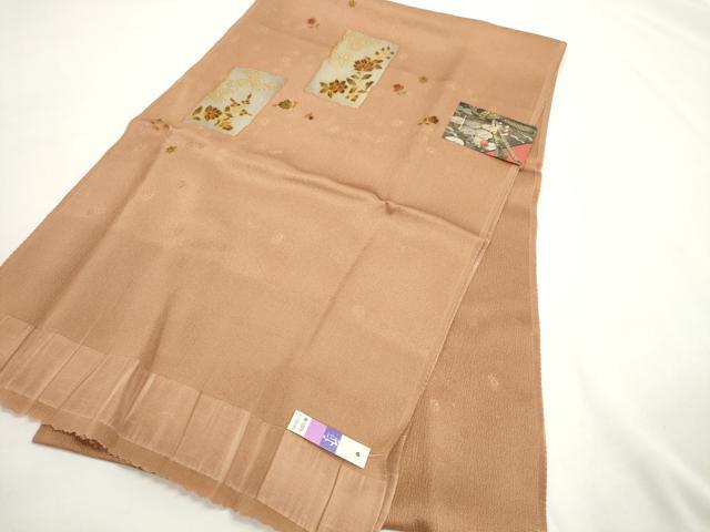 平和屋着物●和装小物　帯締め・帯揚げセット　破れ色紙花文　高麗組　金糸　逸品　未使用　DABD7308zzz
