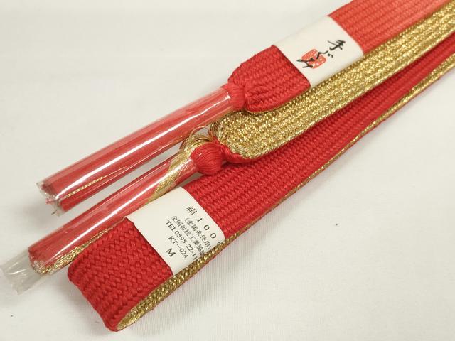 平和屋着物●和装小物　帯締め・帯揚げセット　雲花文　銀彩　高麗組　金糸　逸品　未使用　DABD7309zzz