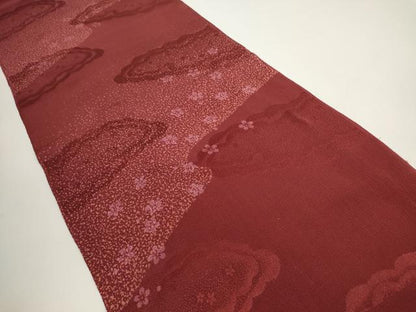 平和屋着物●和装小物　帯締め・帯揚げセット　雲花文　高麗組　金糸　逸品　未使用　DABD7310zzz