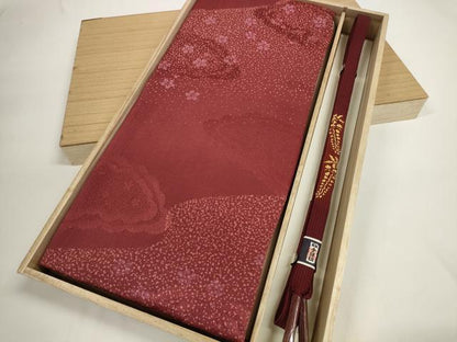 平和屋着物●和装小物　帯締め・帯揚げセット　雲花文　高麗組　金糸　逸品　未使用　DABD7310zzz