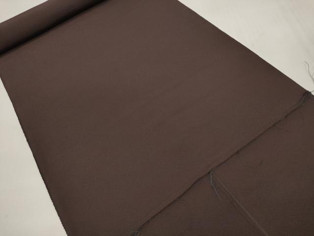 平和屋着物▼色無地　解き反物　着尺　八掛付き　黒鳶色　逸品　DABD7319zzz