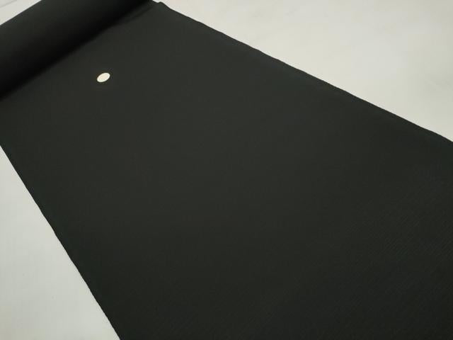 平和屋着物＊夏物 黒紋付 黒反物 着尺 絽 五泉 本藍下染 逸品 未使用 DABD7338zzz