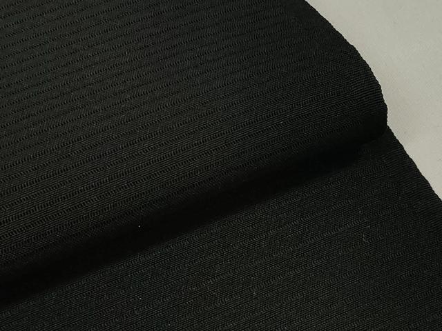 平和屋着物＊夏物 黒紋付 黒反物 着尺 絽 五泉 本藍下染 逸品 未使用 DABD7338zzz