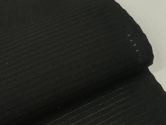 平和屋着物＊夏物 黒紋付 黒反物 着尺 駒絽 泥染 逸品 未使用 DABD7339zzz