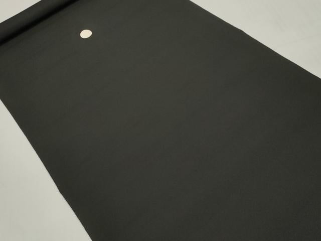 平和屋着物▼黒留袖 反物 着尺 裁断済 色付前 地紙松梅楓文 逸品 未使用 DABD7346zzz