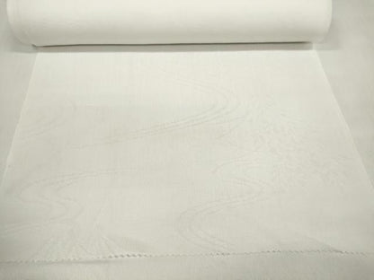 平和屋着物＊夏物 長襦袢 反物 着尺 流水草花紋紗 生成り色 洗える着物 未使用 DABD7401zzz