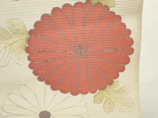 平和屋着物＊夏物　小紋　反物　着尺　絽　菊　銀彩　逸品　未使用　DABD7402zzz 平和屋着物＊夏物 小紋 反物 着尺 絽 菊 銀彩 逸品 未使用 DABD7402zzz