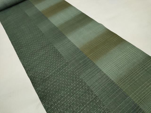 平和屋着物＊夏物 小紋 反物 着尺 間道 さが美扱い 洗える着物 未使用 DABD7428zzz
