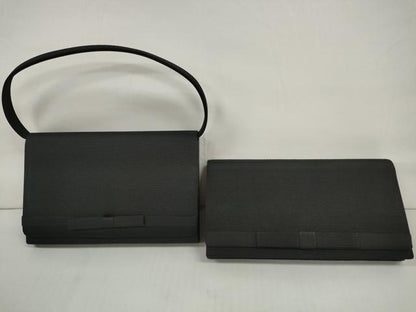 平和屋着物▼和装小物　和装バッグまとめて8点　フォーマルバッグ　La Mode　刺繍　レース　黒地　逸品　DABD7465zzz