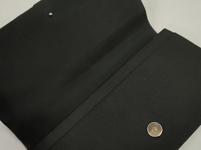 平和屋着物▼和装小物　和装バッグまとめて8点　フォーマルバッグ　La Mode　刺繍　レース　黒地　逸品　DABD7465zzz