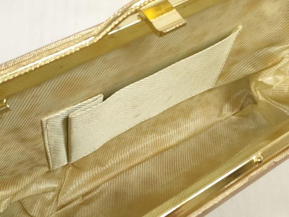 平和屋着物▼和装小物　和装バッグ・草履セット　色紙重ね花文　金糸　逸品　DABD7466zzz