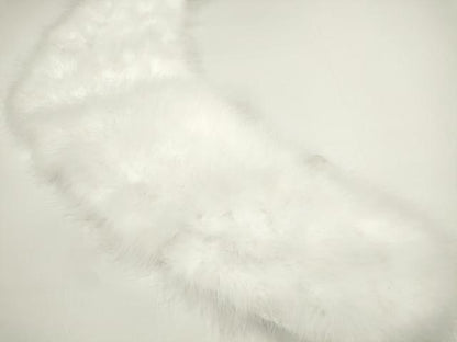 平和屋着物▼和装小物　振袖用　成人式　ショール　フェザーショール　毛皮　ターキー　羽毛　七面鳥　箱付き　逸品　未使用　DABD7496zzz