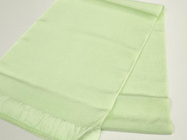平和屋着物●和装小物　帯締め・帯揚げセット　若芽色　丹後ちりめん　逸品　未使用　DABD7499zzz
